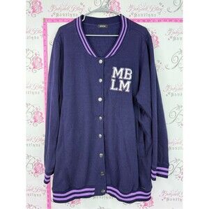 mblm jacket Purple Jacket with Lilac Trim and MB LM Patch